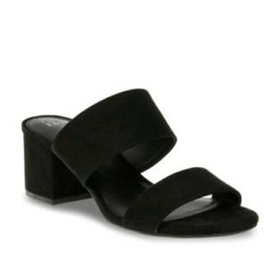 NWT microsuede sandals